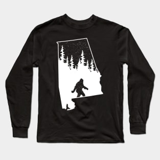 Alabama Bigfoot Gift Long Sleeve T-Shirt